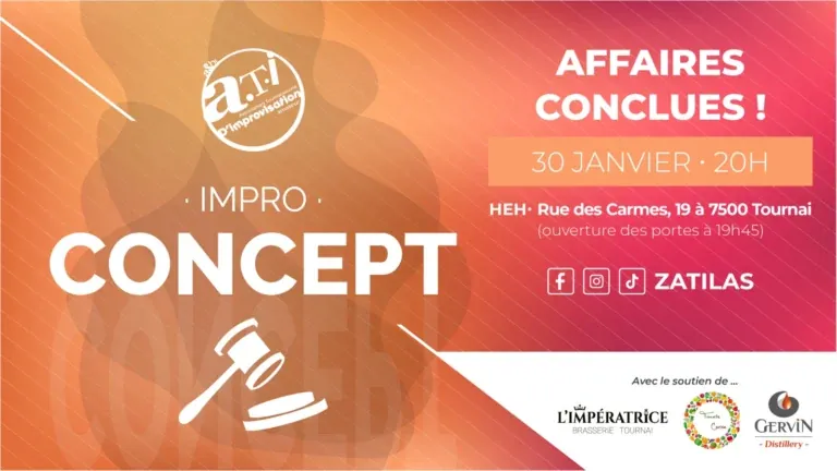 Affiche du Concept d’improvisation – Zatilas, 30 janvier