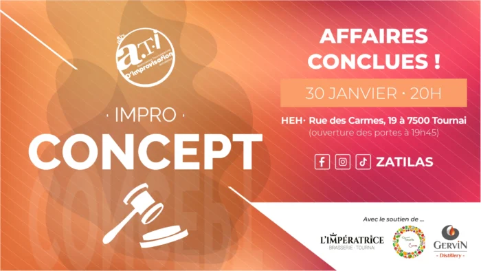 Affiche du Concept d’improvisation – Zatilas, 30 janvier